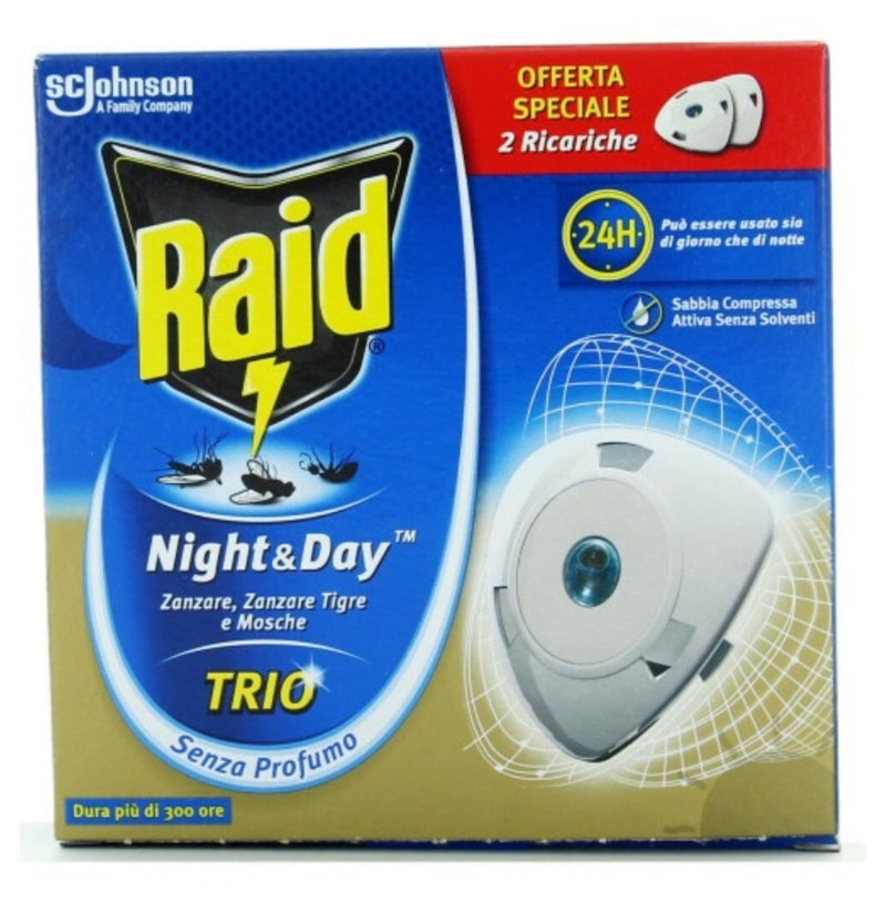 RAID NIGHT &DAY DIFFUSORE +2RICARICHE OMAGGIO (6657442578499)