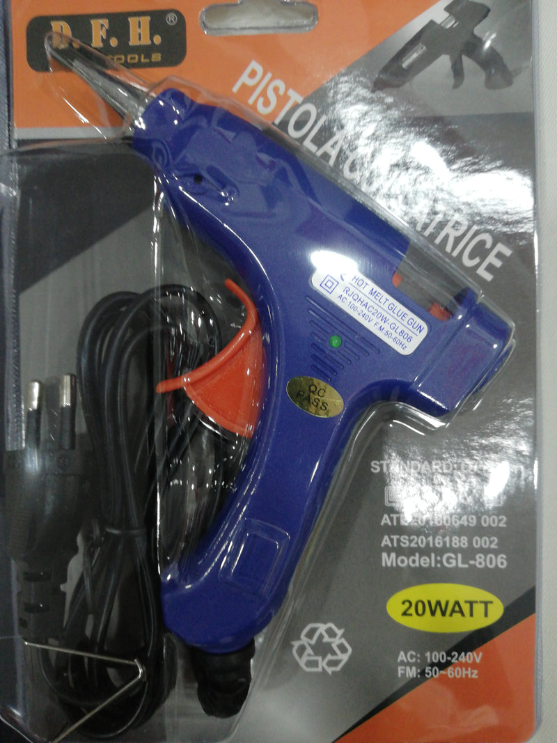 Pistola Per Colla a Caldo Incollatrice Termocollante Glue Gun 20w (4451138994243)