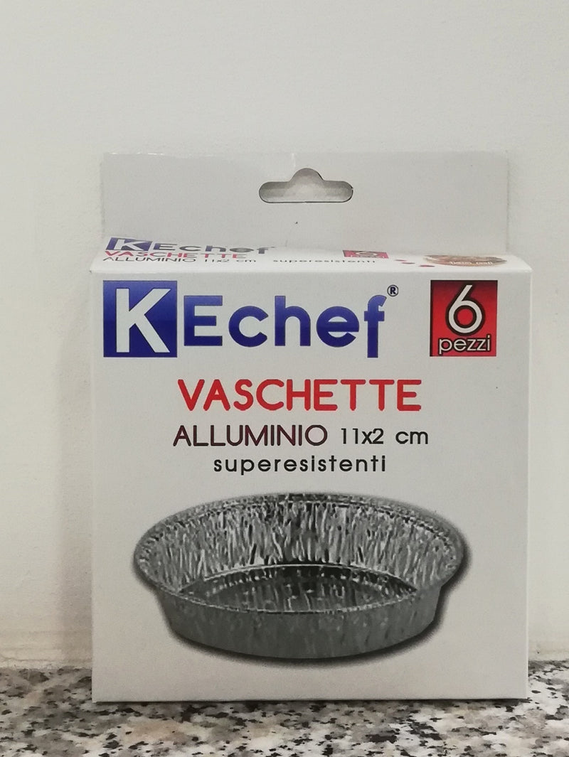 KEchef vaschette in alluminio 6 pz 11x2cm (4607738937411)