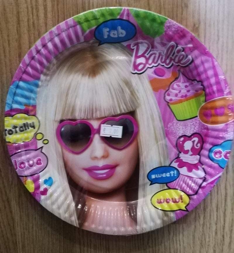 Piatti carta Barbie 8pz