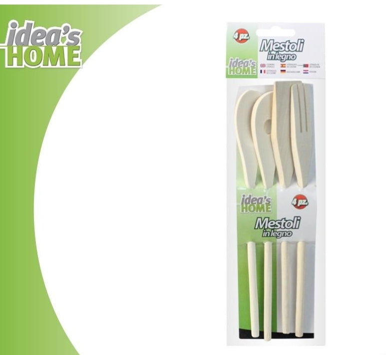 Idea's Home set 4 cucchiai in legno (4444949938243)