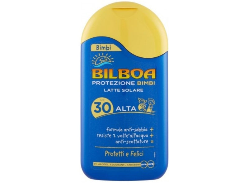 Bilboa - Bimbi Latte Solare Corpo SPF30 Protezione Alta 200ml (4454151225411)